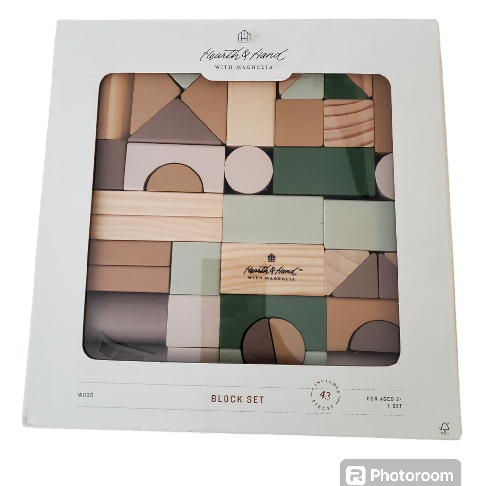 Toy Building Blocks Set - 43pc - Hearth & Hand with Magnolia